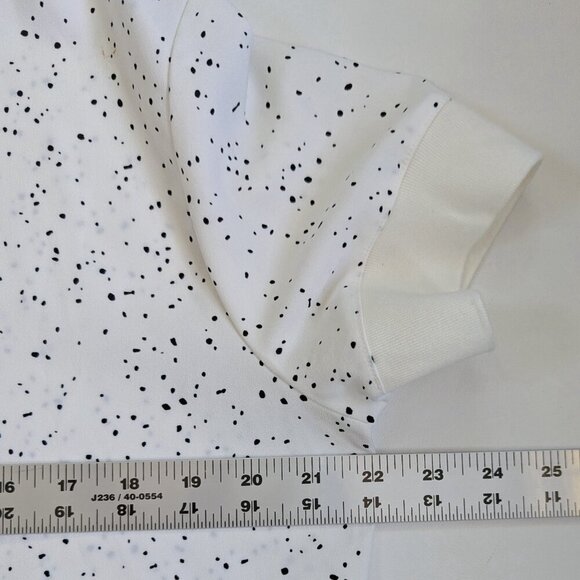 Rachel Zoe Cream & Black Speckled Chiffon Top Blouse Size M - Picture 6 of 8